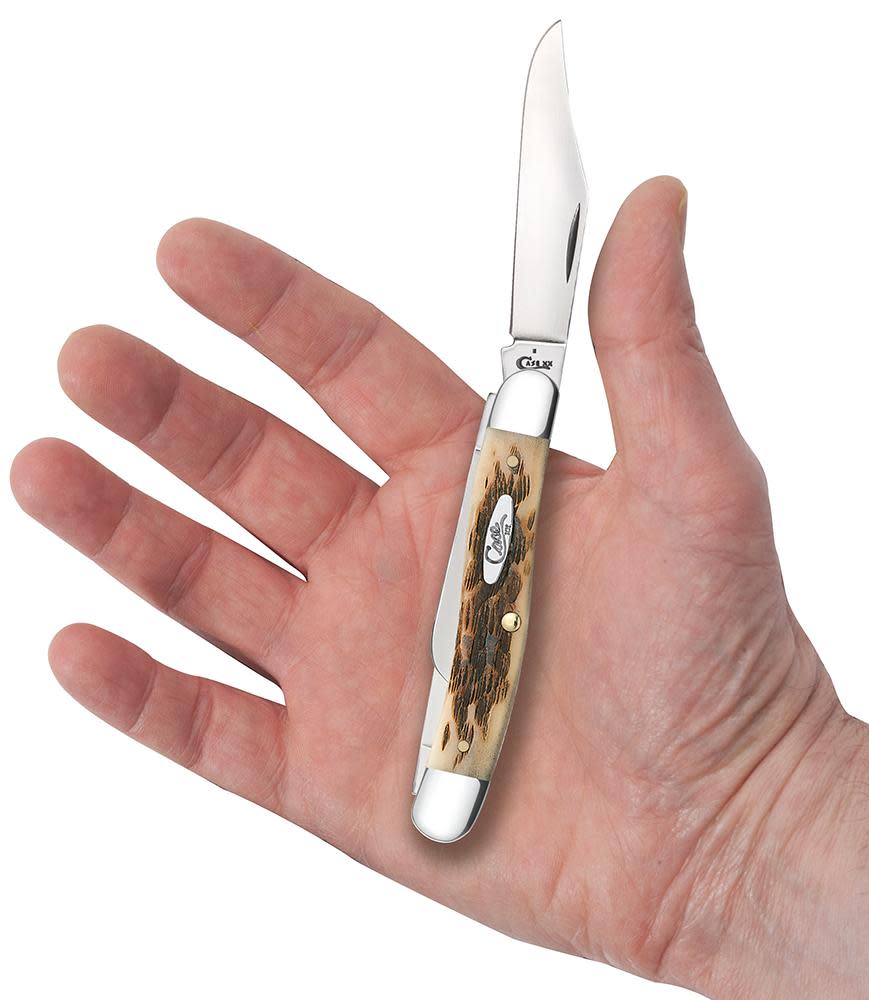 Peach Seed Jig Amber Bone Stockman - Image 5