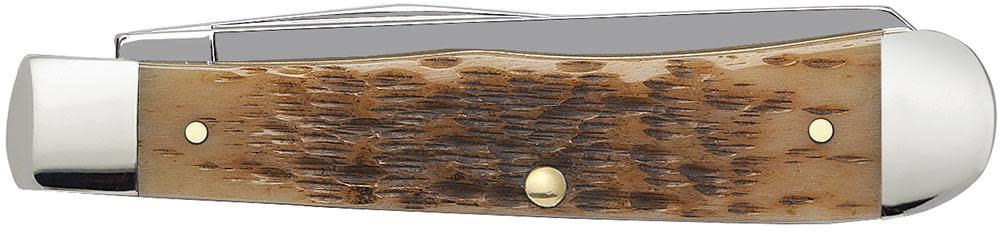 Peach Seed Jig Amber Bone CS Trapper - Image 3