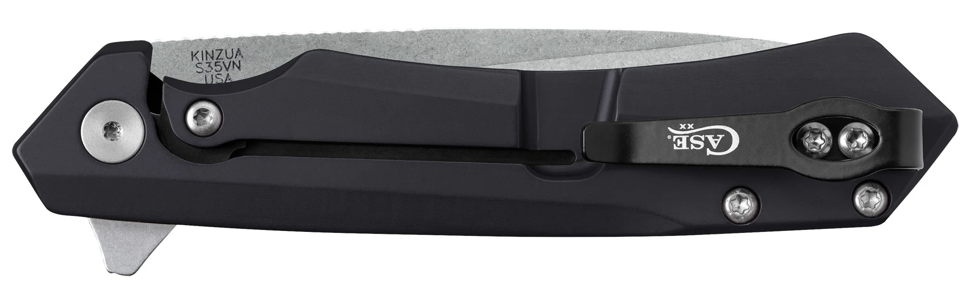 Black Anodized Aluminum Kinzua® with Serrated Blade - Image 3