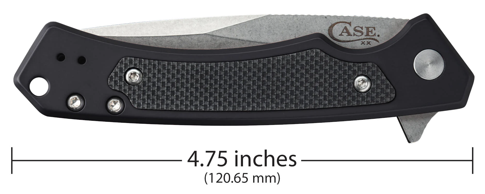 Black Anodized Aluminum with Black G10 Inlay Marilla® with Serrated Blade - Image 2