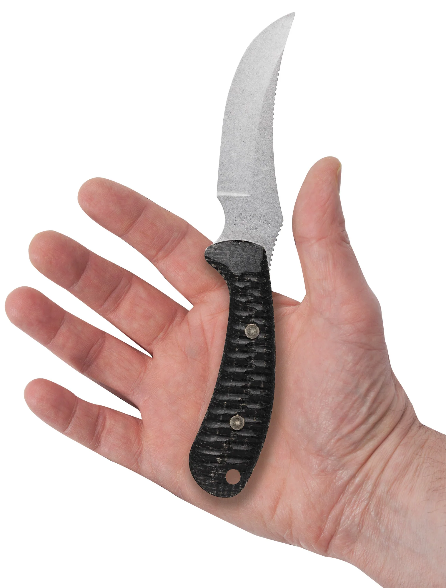 Sculpted Black Burlap Laminate Ridgeback® Hunter with Sheath - Image 4