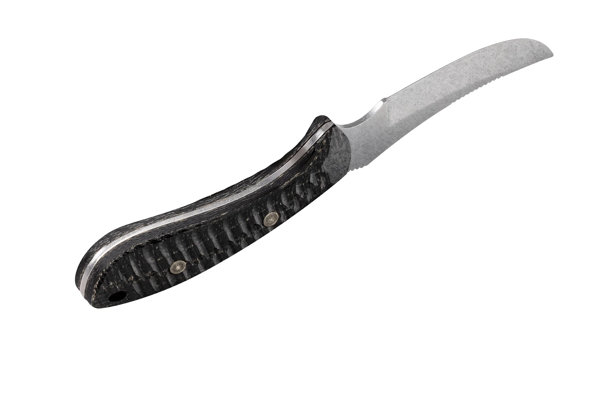 Sculpted Black Burlap Laminate Ridgeback® Hunter with Sheath - Image 5