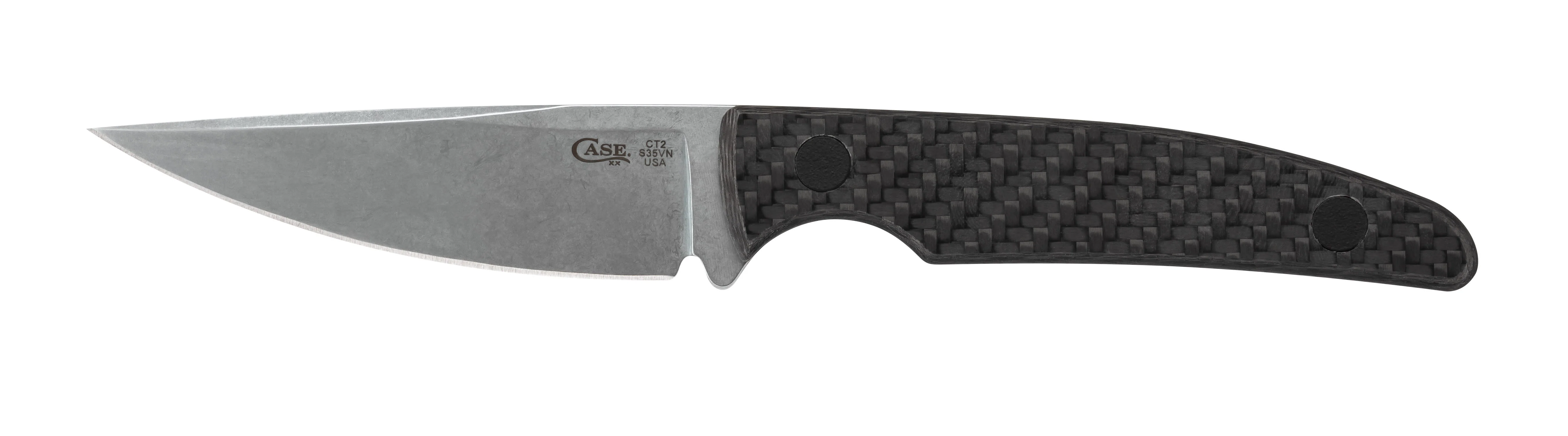 Black Carbon Fiber Weave CT2 Hunter with Embellished Leather Sheath - Image 7