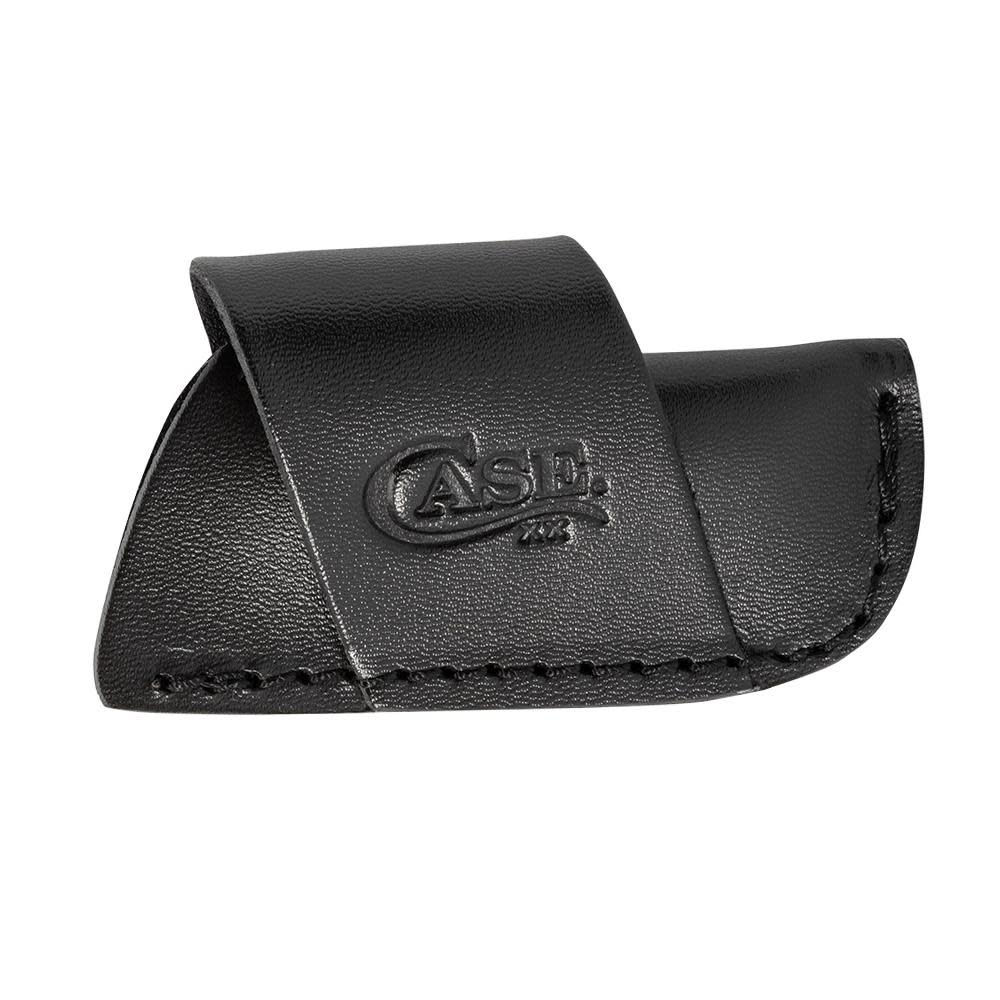 Black Medium Leather Side-Draw Belt Sheath