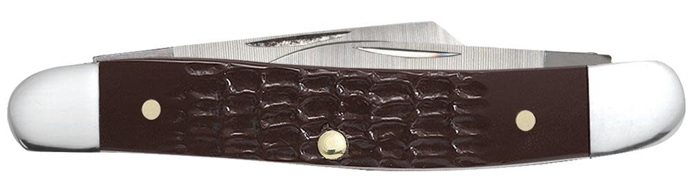 Brown Synthetic Medium Stockman with Pen Blade - Image 3