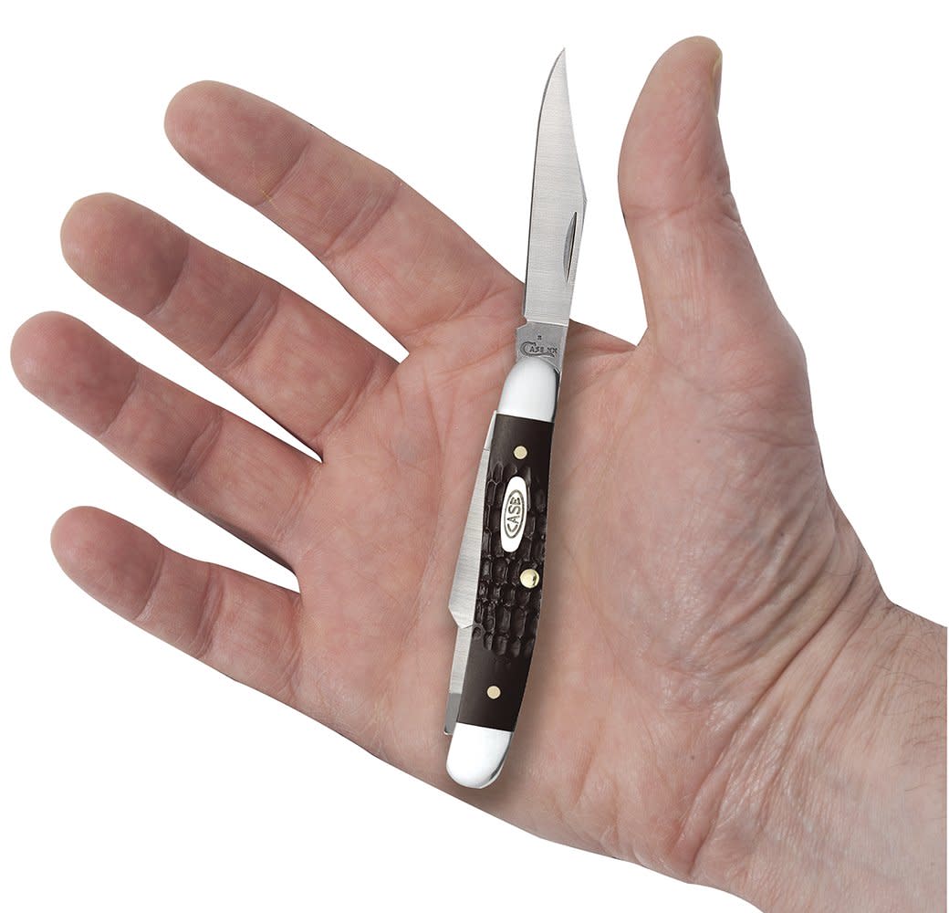 Brown Synthetic Medium Stockman with Pen Blade - Image 5