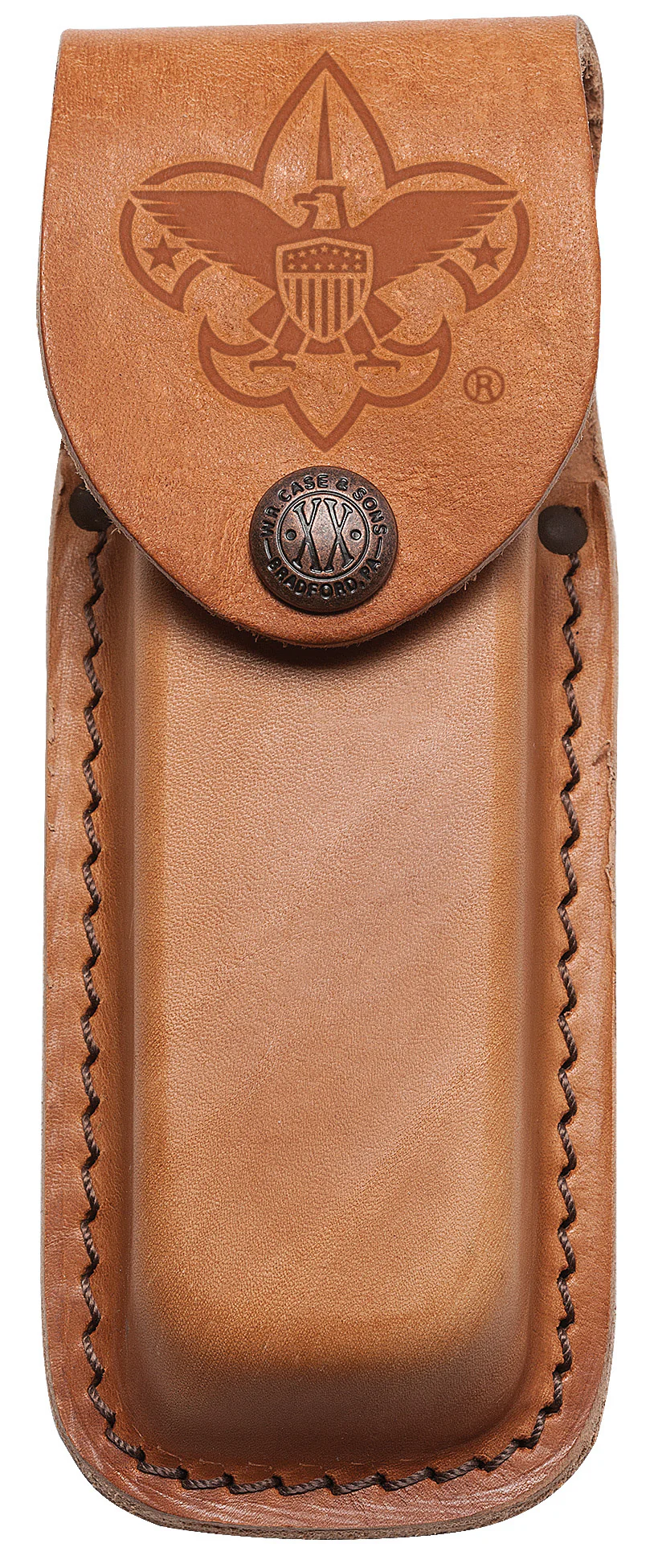 Scouting America™ Medium Brown Leather Sheath