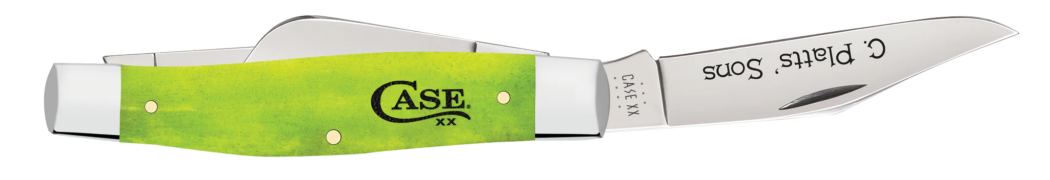 C. Platts' Sons® Smooth Lime Green Bone Large Stockman - Image 4