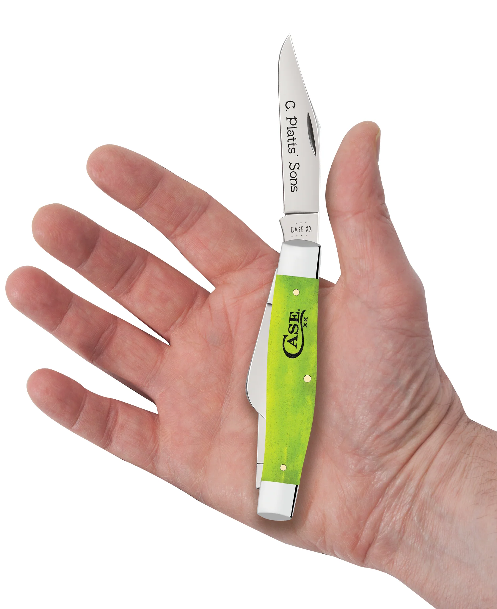 C. Platts' Sons® Smooth Lime Green Bone Large Stockman - Image 5