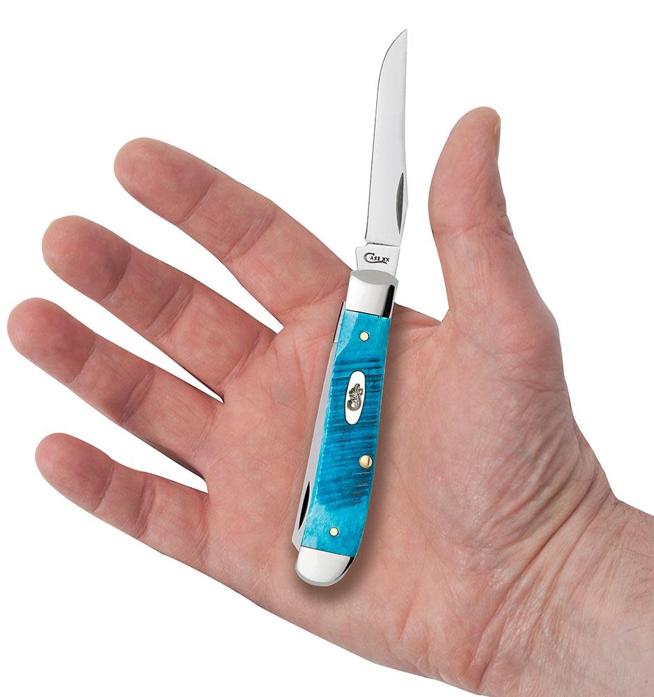 Sawcut Jig Caribbean Blue Bone Mini Trapper - Image 5