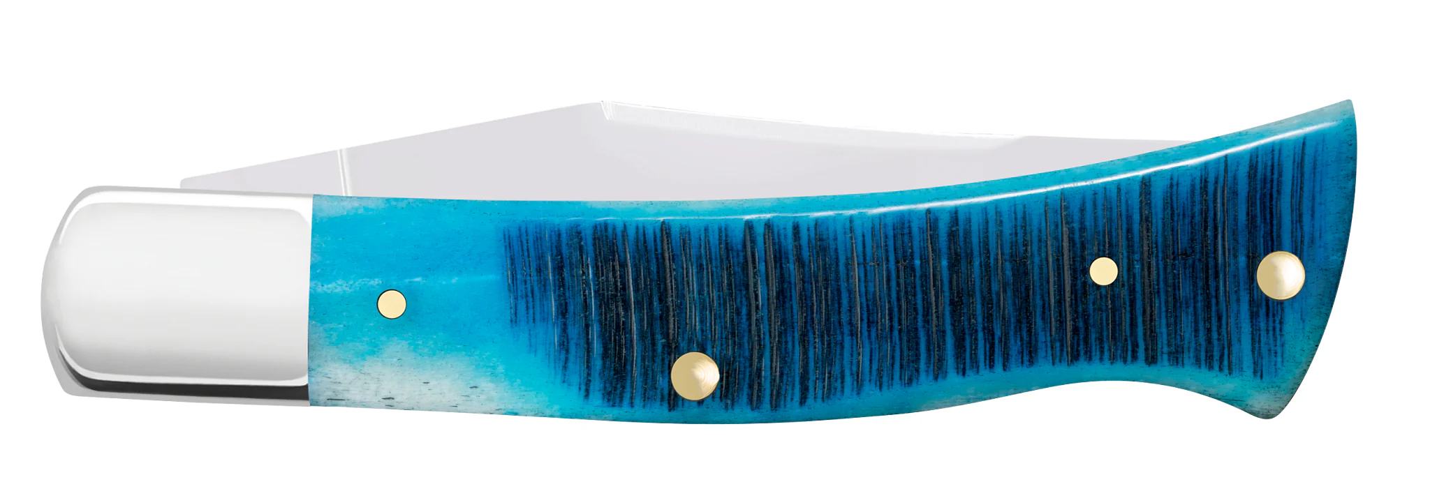 Sawcut Jigged Caribbean Blue Bone Case Axe Handle® - Image 3
