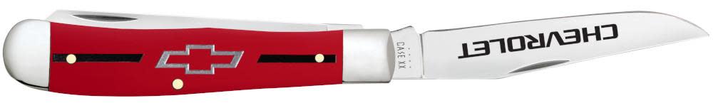 Chevrolet® Embellished Smooth Red Synthetic Trapper - Image 5