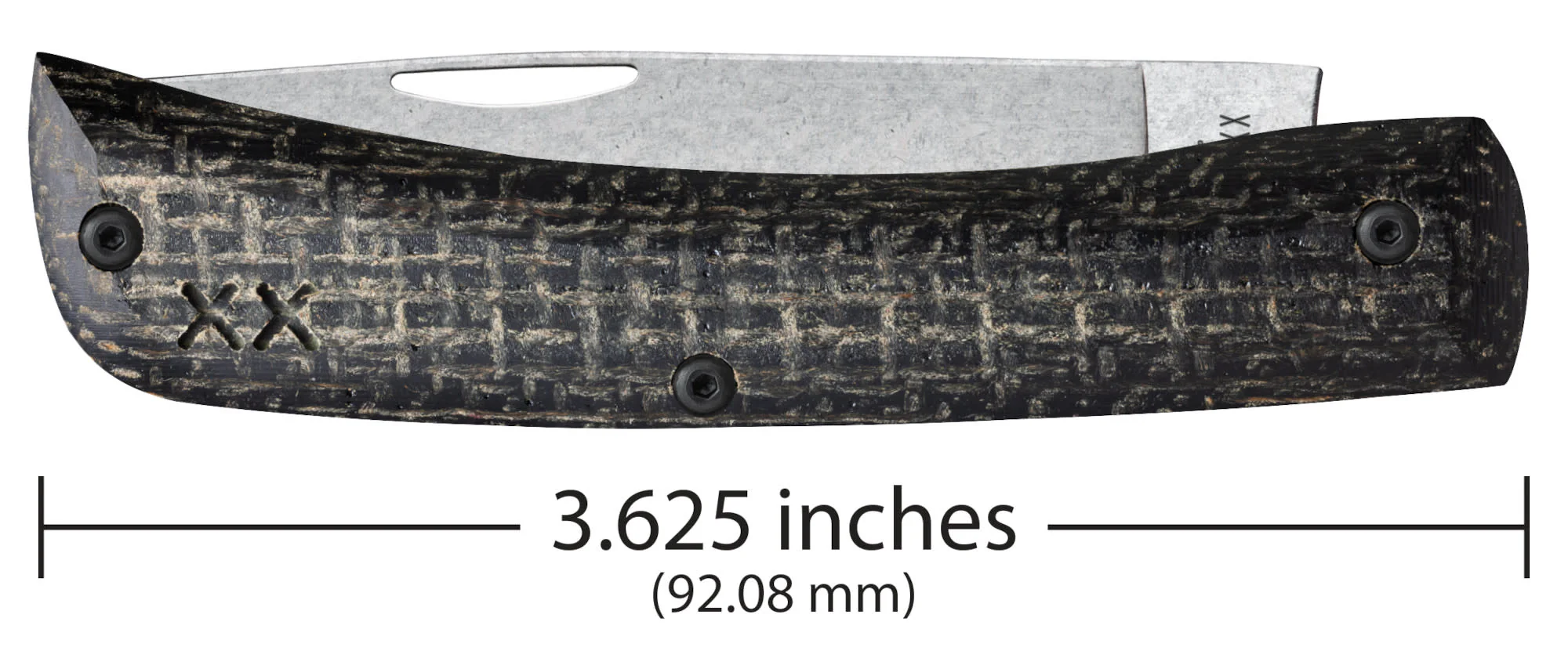 Crossroads™ Black Burlap Laminate XR Sod Buster® Jr with Dayglow G-10 - Image 3