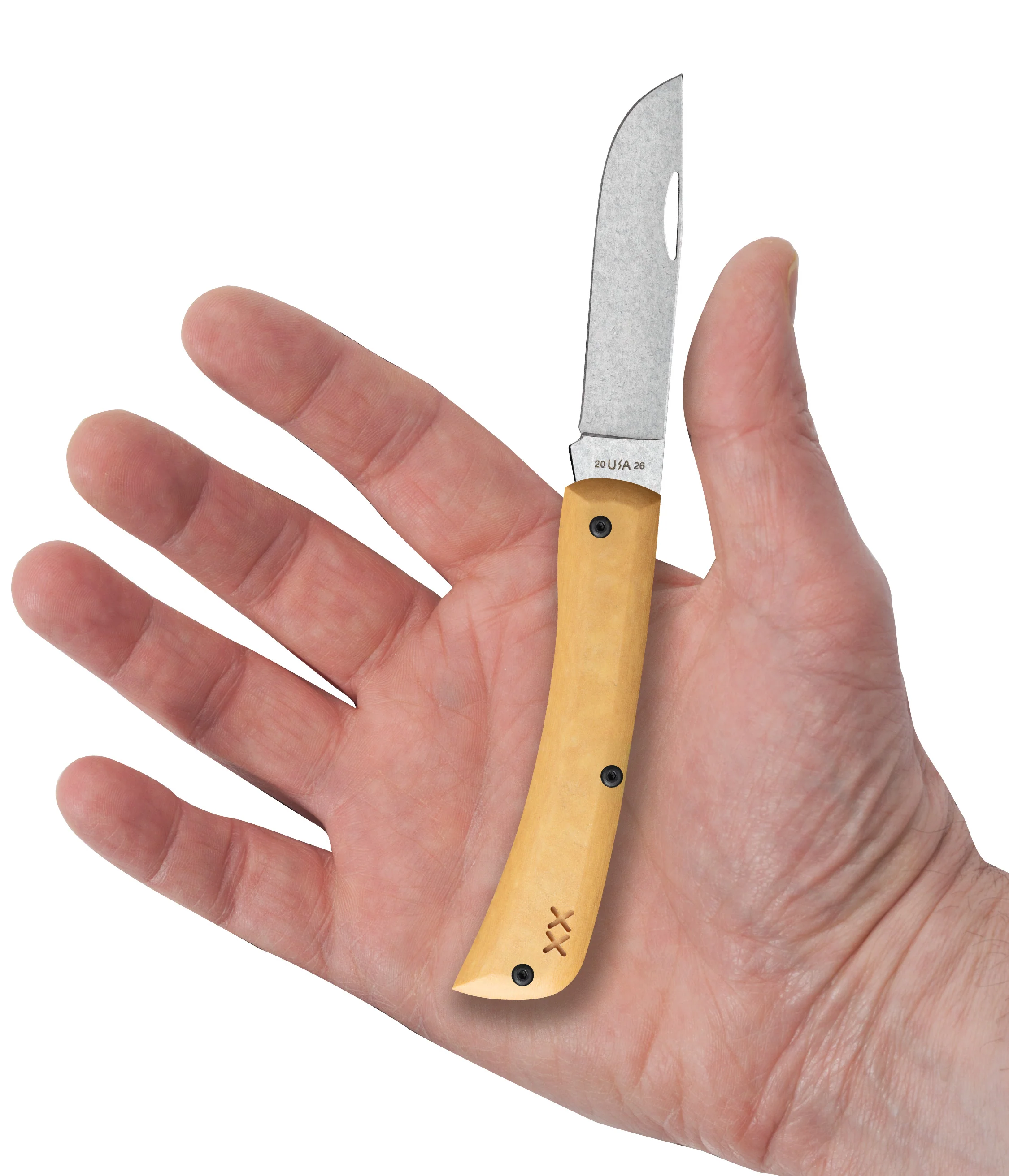 Crossroads™ Smooth Maple Valley Richlite® w/ Black G-10 Sod Buster® Jr. - Image 5