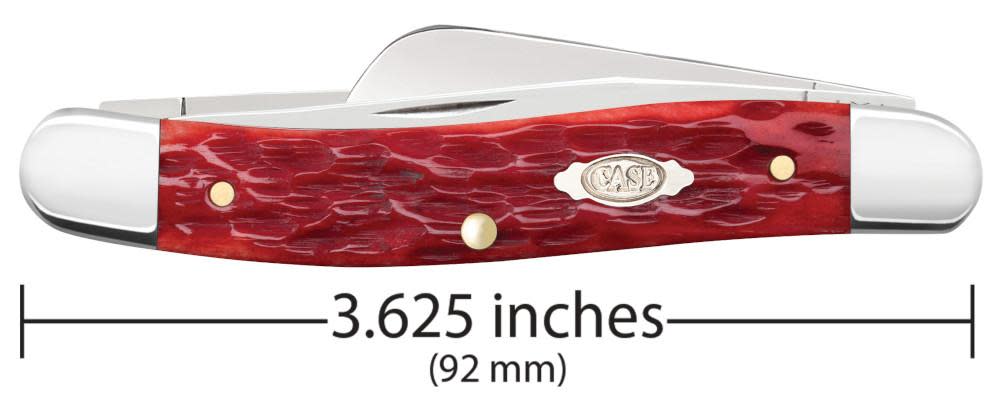 Peach Seed Jig Dark Red Bone CS Medium Stockman - Image 3