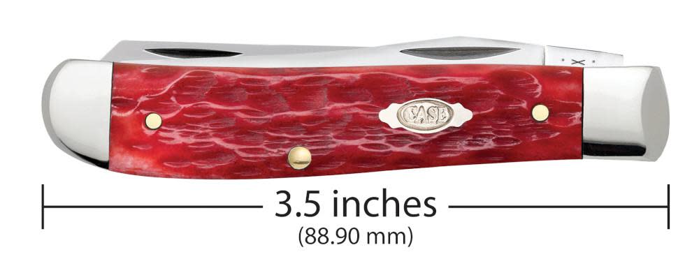 Peach Seed Jig Dark Red Bone CS Mini Trapper - Image 3