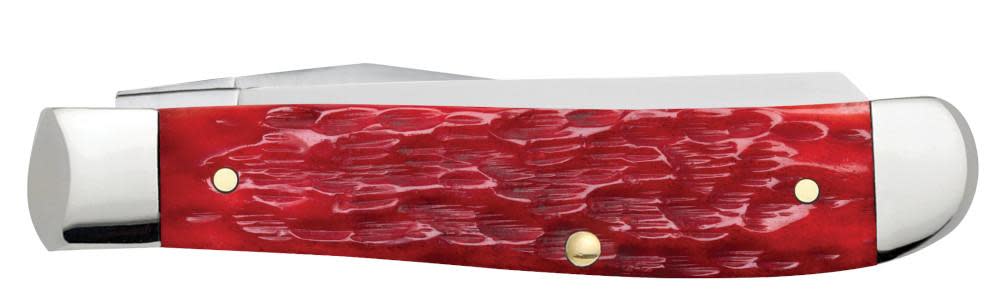 Peach Seed Jig Dark Red Bone CS Mini Trapper - Image 4