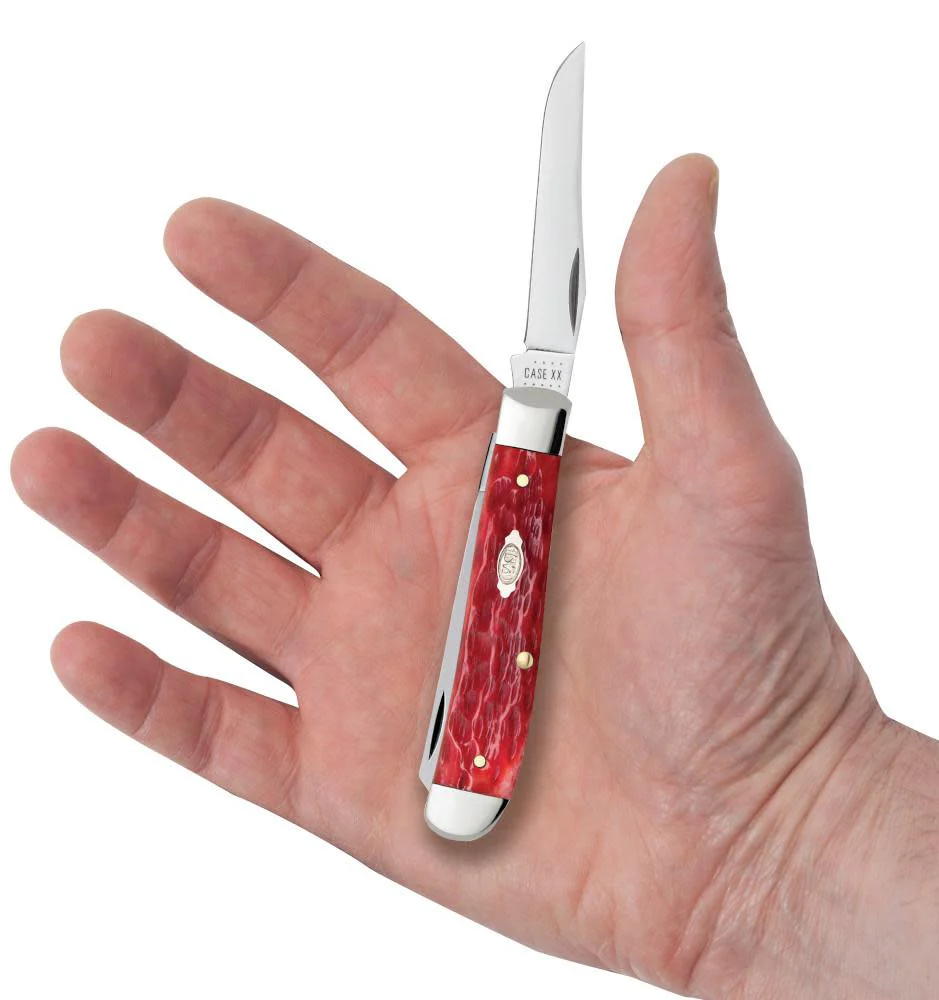 Peach Seed Jig Dark Red Bone CS Mini Trapper - Image 6