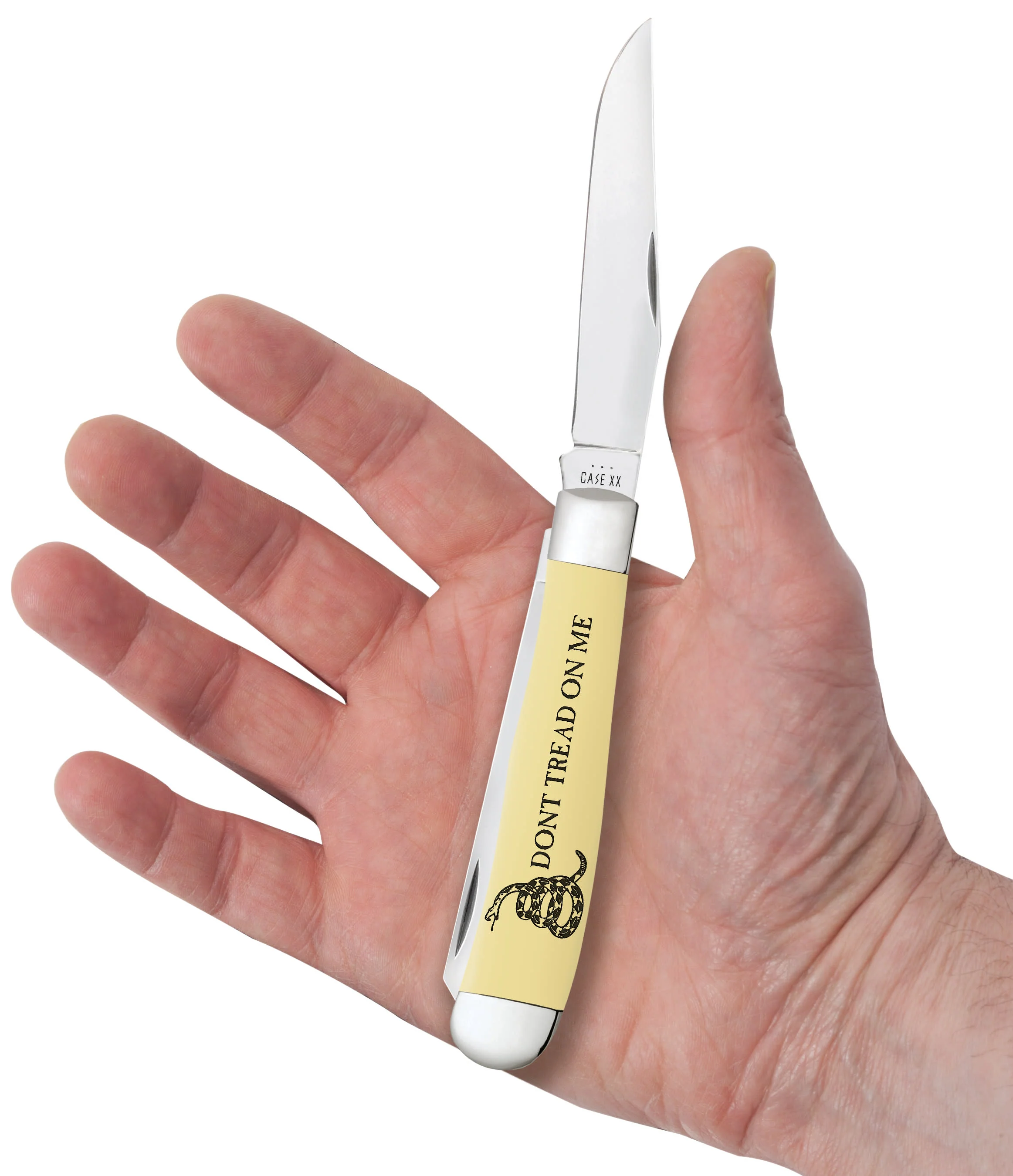 Dont Tread on Me® Embellished Smooth Yellow Synthetic Trapper - Image 5