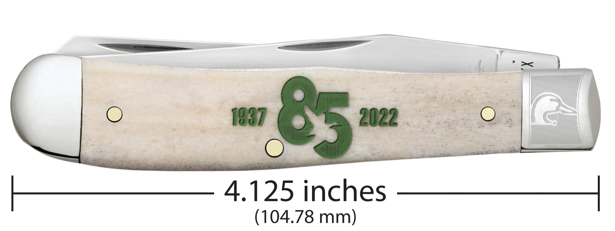 Ducks Unlimited® 85th Anniversary Embellished Smooth Natural Bone Trapper Gift Set - Image 2