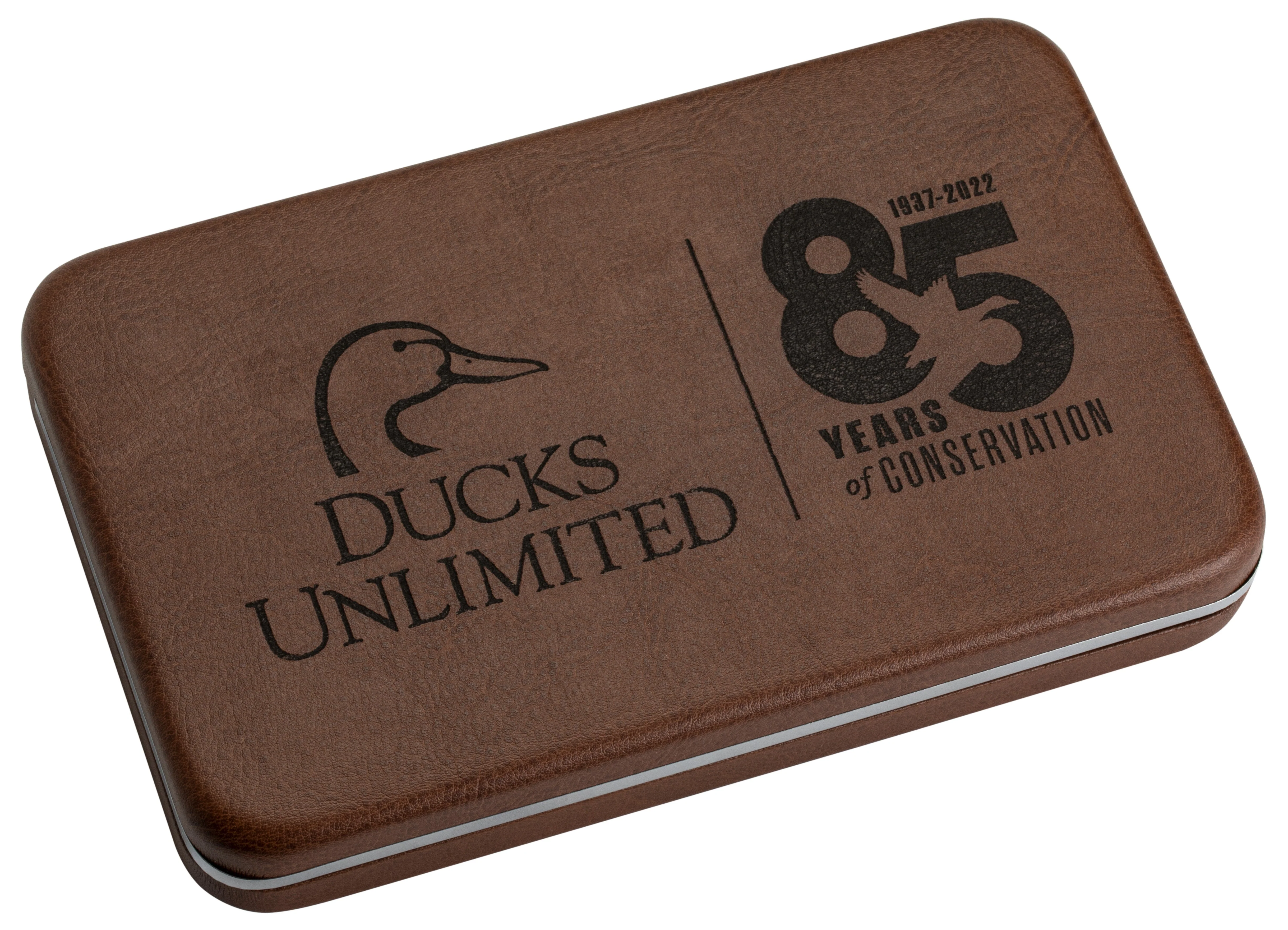 Ducks Unlimited® 85th Anniversary Embellished Smooth Natural Bone Trapper Gift Set - Image 7