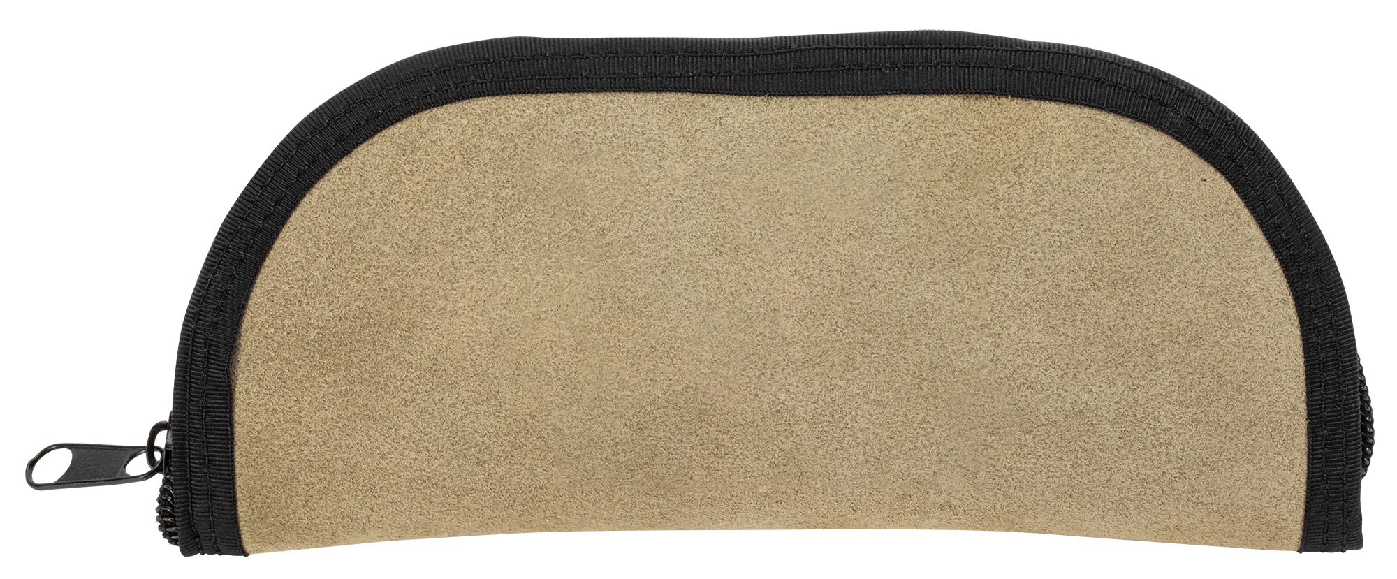 Embellished Genuine Taupe Suede Leather Taco Pouch Medium - Image 5