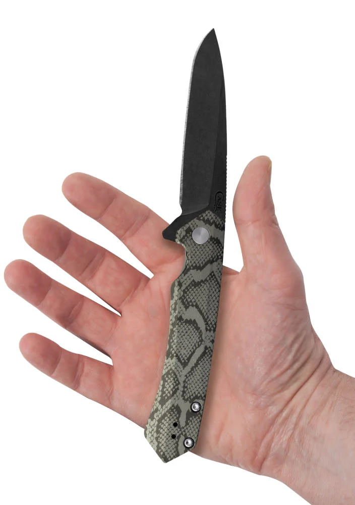 Embellished OD Green Anodized Aluminum Kinzua® with DLC Spear Blade - Image 6