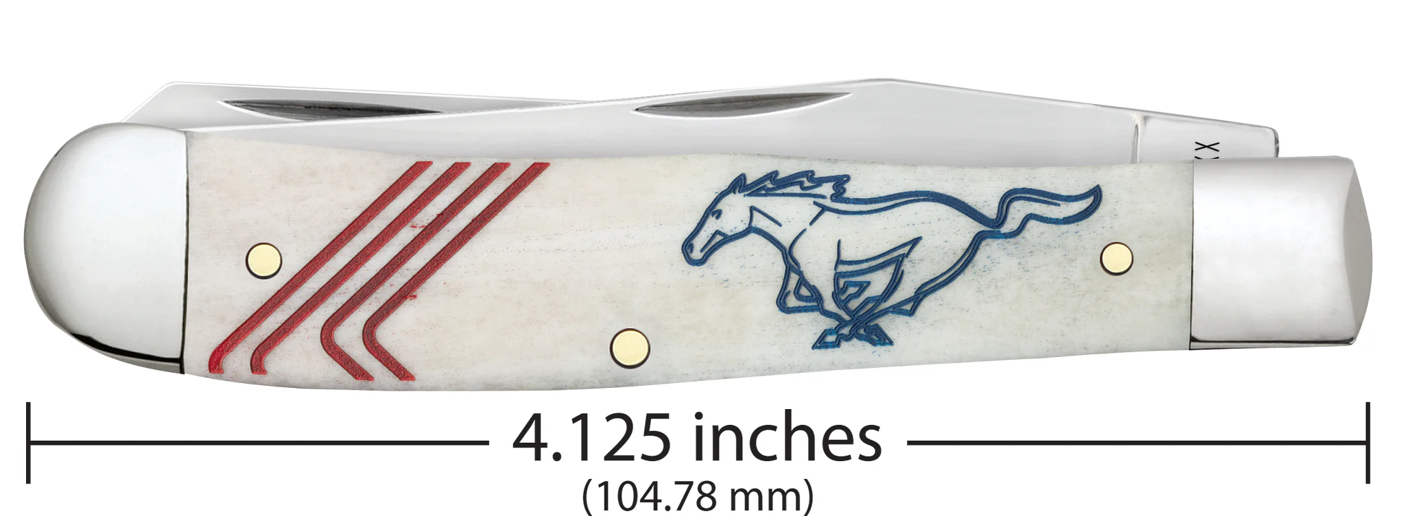 Ford Mustang Embellished Smooth Natural Bone Trapper Gift Set - Image 2