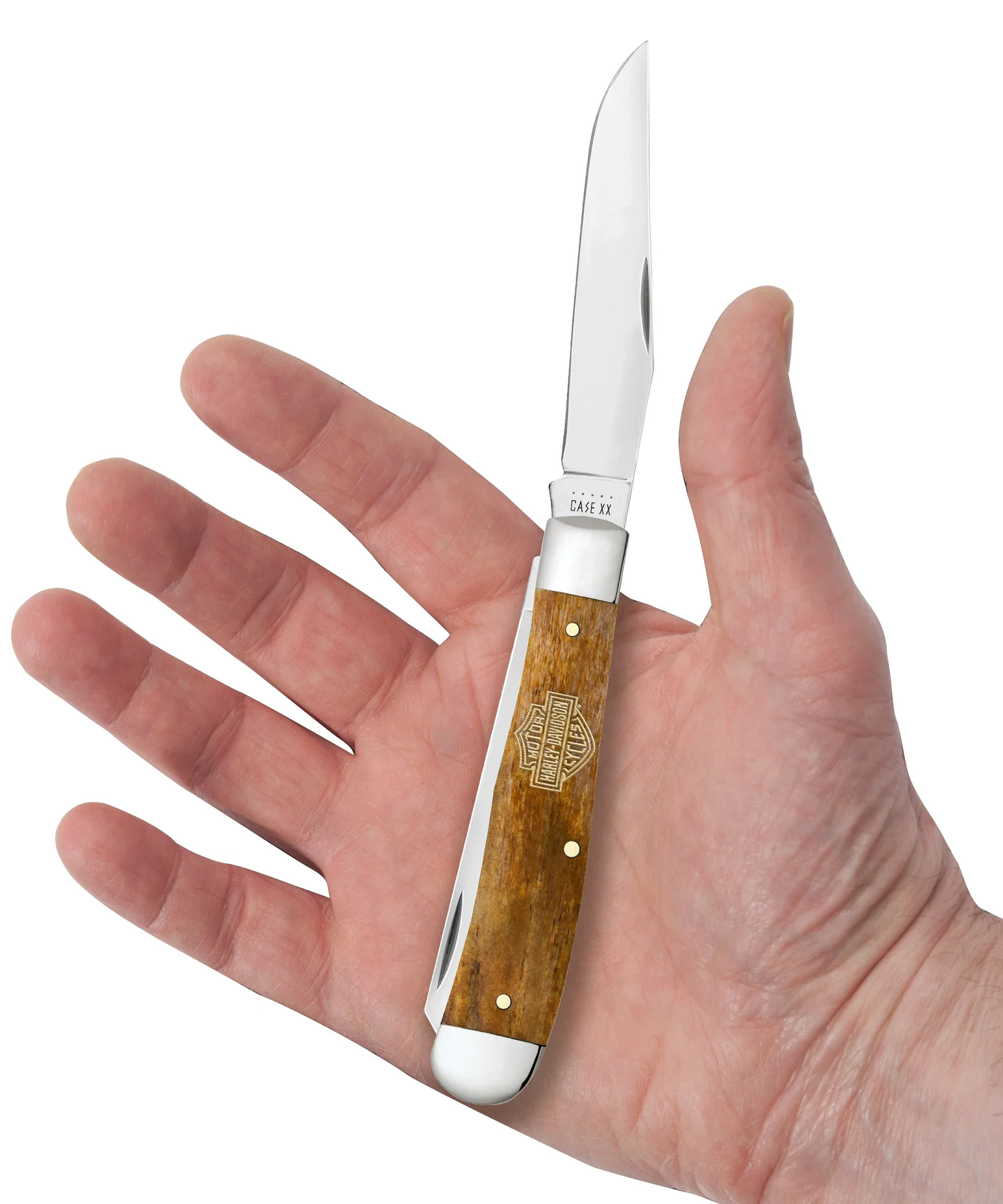 Harley Davidson® Embellished Smooth Antique Bone Trapper - Image 5