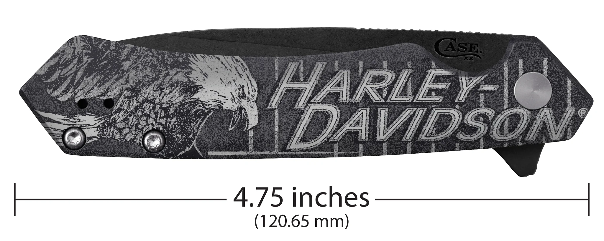 Harley Davidson® Embellished Smooth Black Anodized Aluminum Handle Kinzua - Image 2