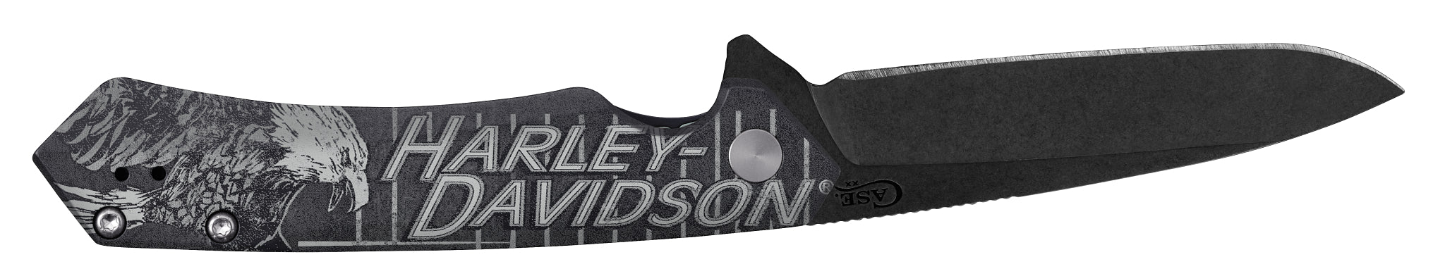 Harley Davidson® Embellished Smooth Black Anodized Aluminum Handle Kinzua - Image 4