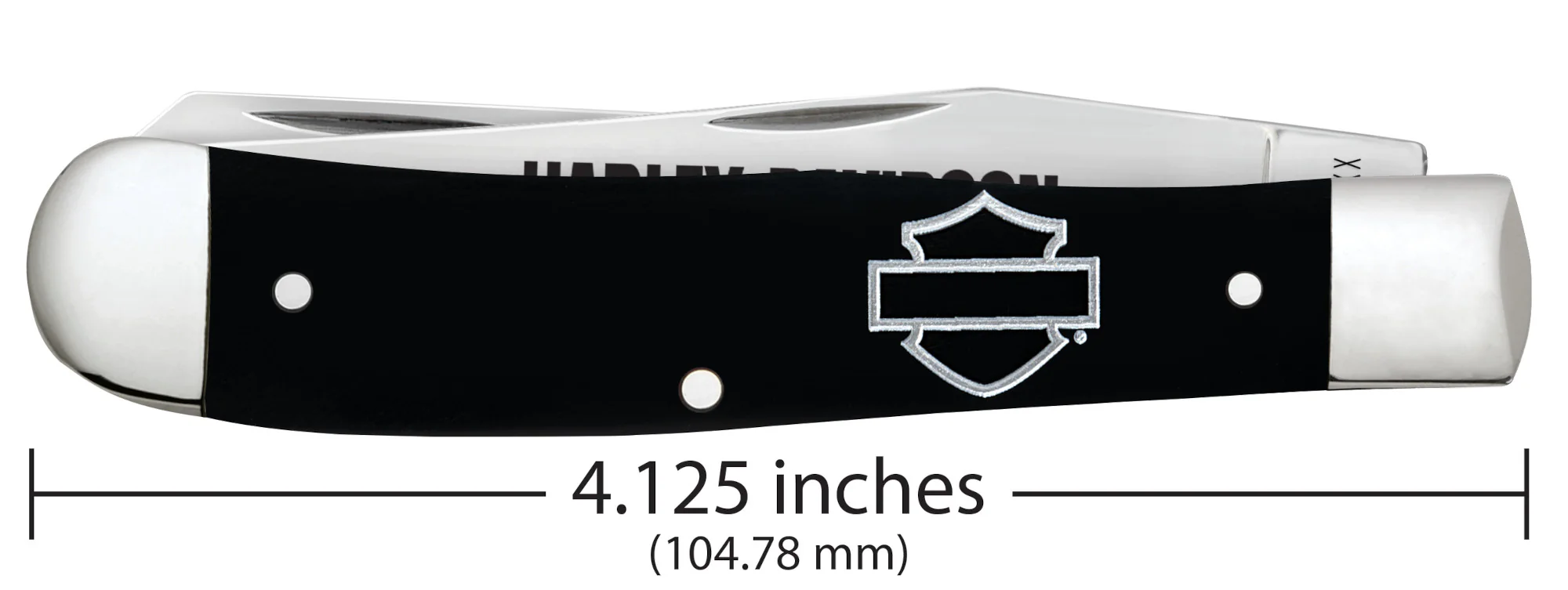 Harley-Davidson® Embellished Smooth Black Synthetic Trapper - Image 2
