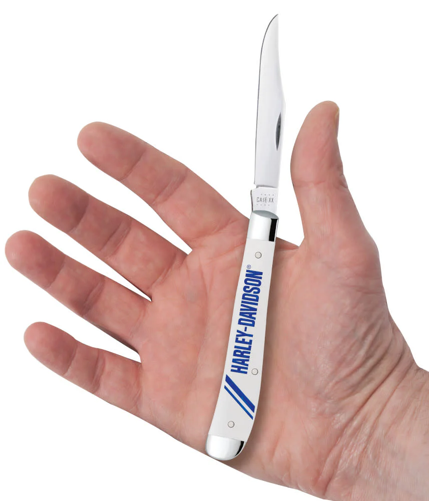 Harley-Davidson® Embellished Smooth White Synthetic Slimline Trapper - Image 5