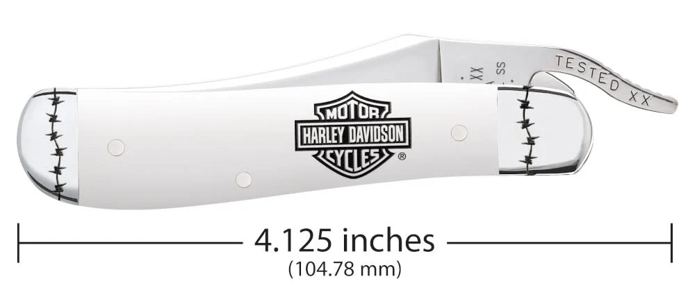 Harley-Davidson® Embellished White Synthetic RussLock® - Image 2