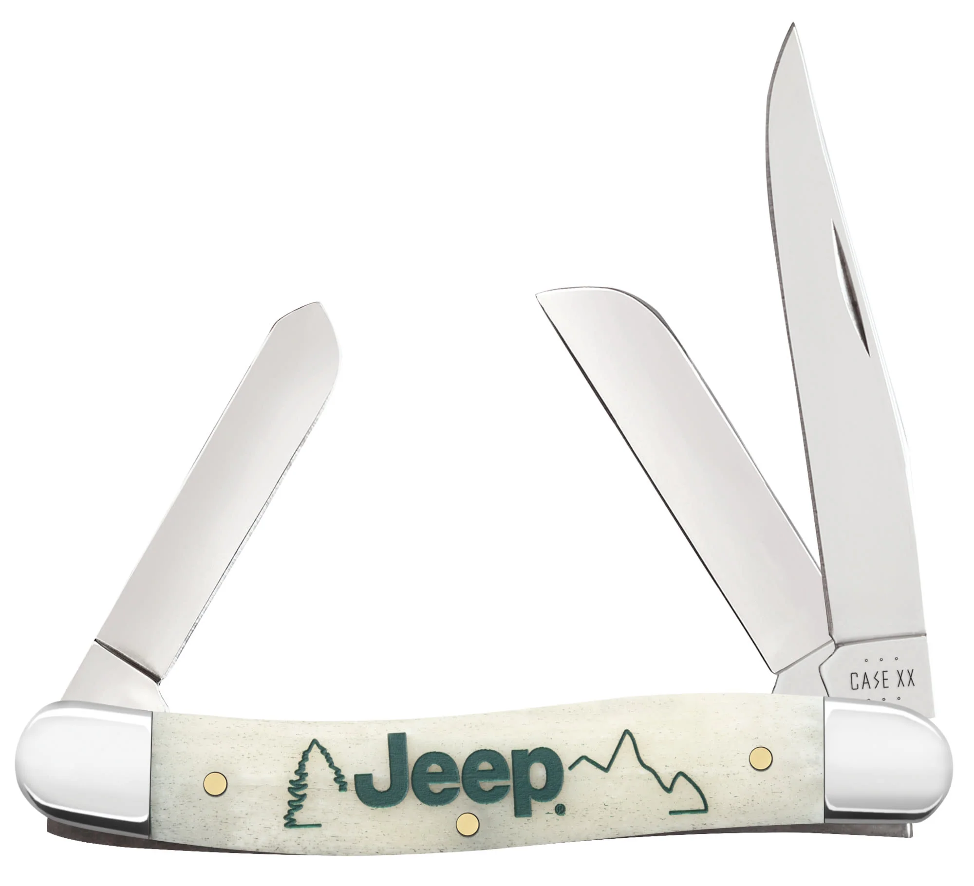 Jeep®  Embellished Smooth Natural Bone Medium Stockman