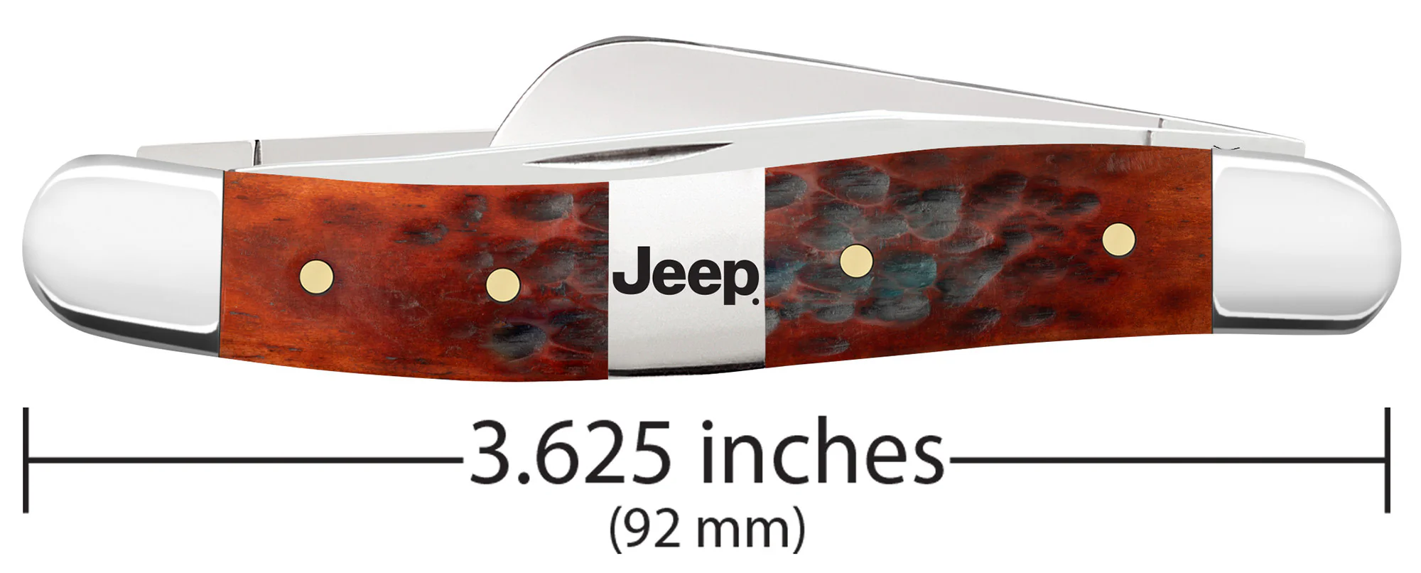 Jeep® Medium Stockman Gift Set - Peach Seed Jig Chestnut Bone w/ Embellished Center Bolster - Image 2