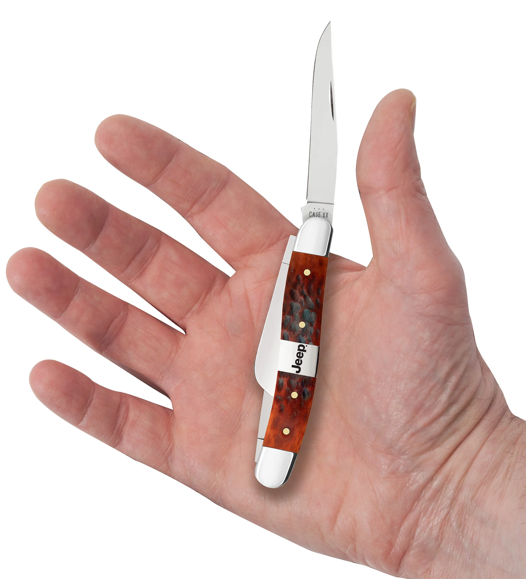 Jeep® Medium Stockman Gift Set - Peach Seed Jig Chestnut Bone w/ Embellished Center Bolster - Image 5