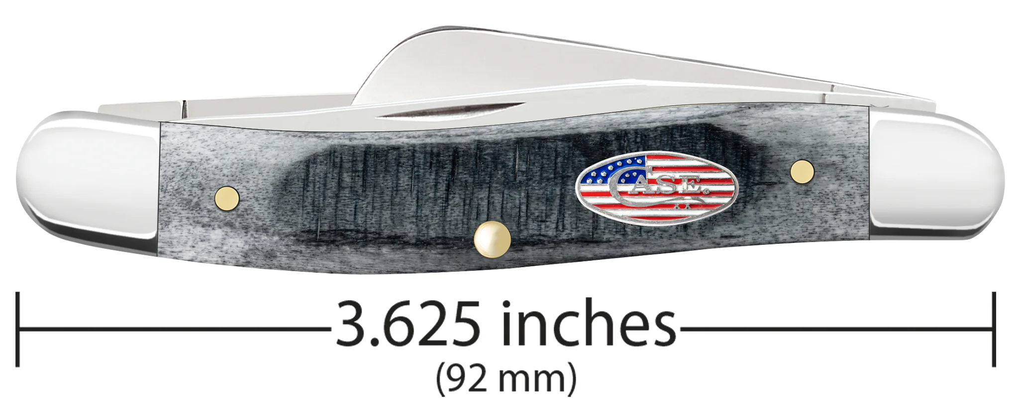 Sawcut Jigged Gray Bone Medium Stockman - Image 2