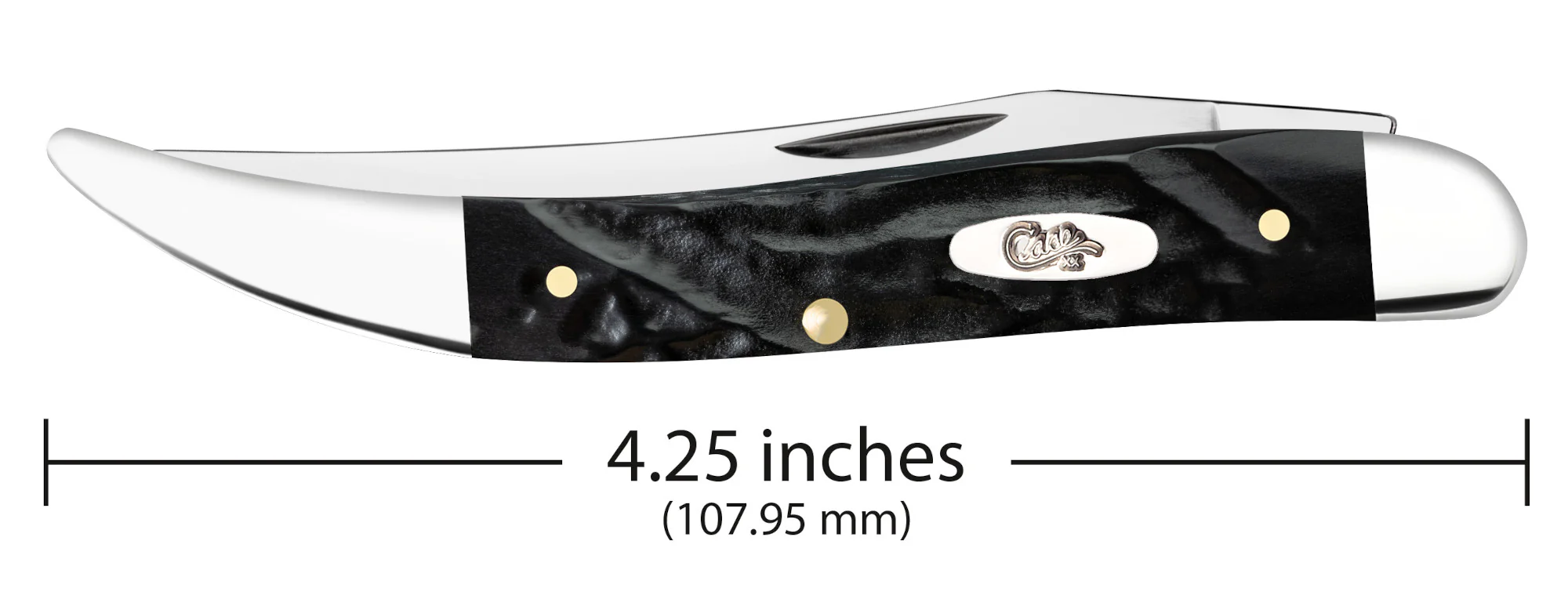 Jigged Rough Black® Synthetic Medium Texas Toothpick - Image 2