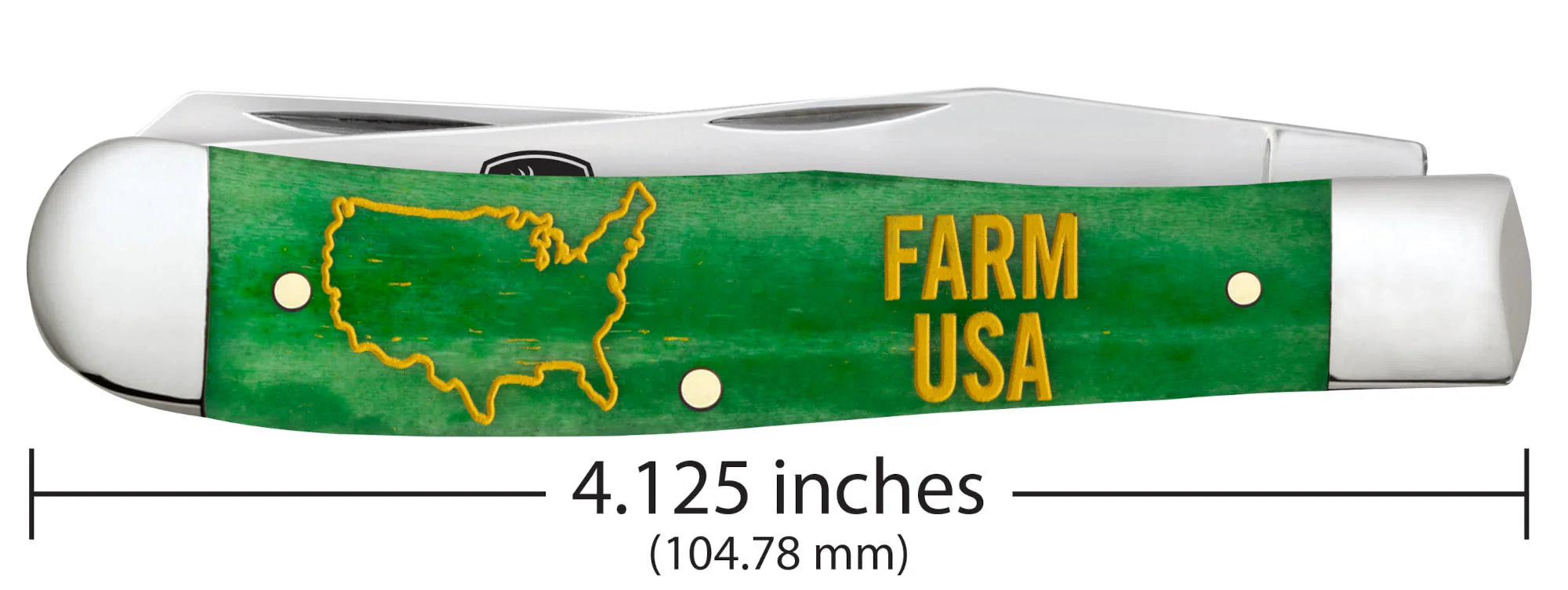 John Deere Embellished Smooth Bright Green Bone Trapper - Image 2