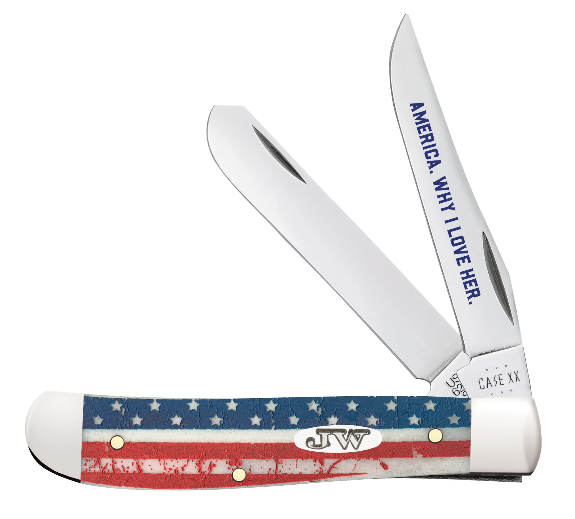 John Wayne Embellished Smooth Natural Bone Mini Trapper