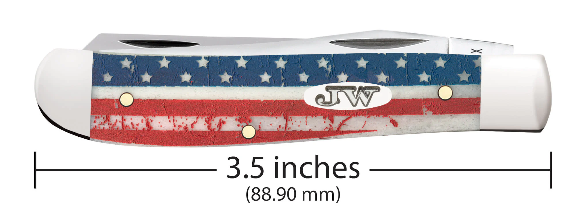 John Wayne Embellished Smooth Natural Bone Mini Trapper - Image 2