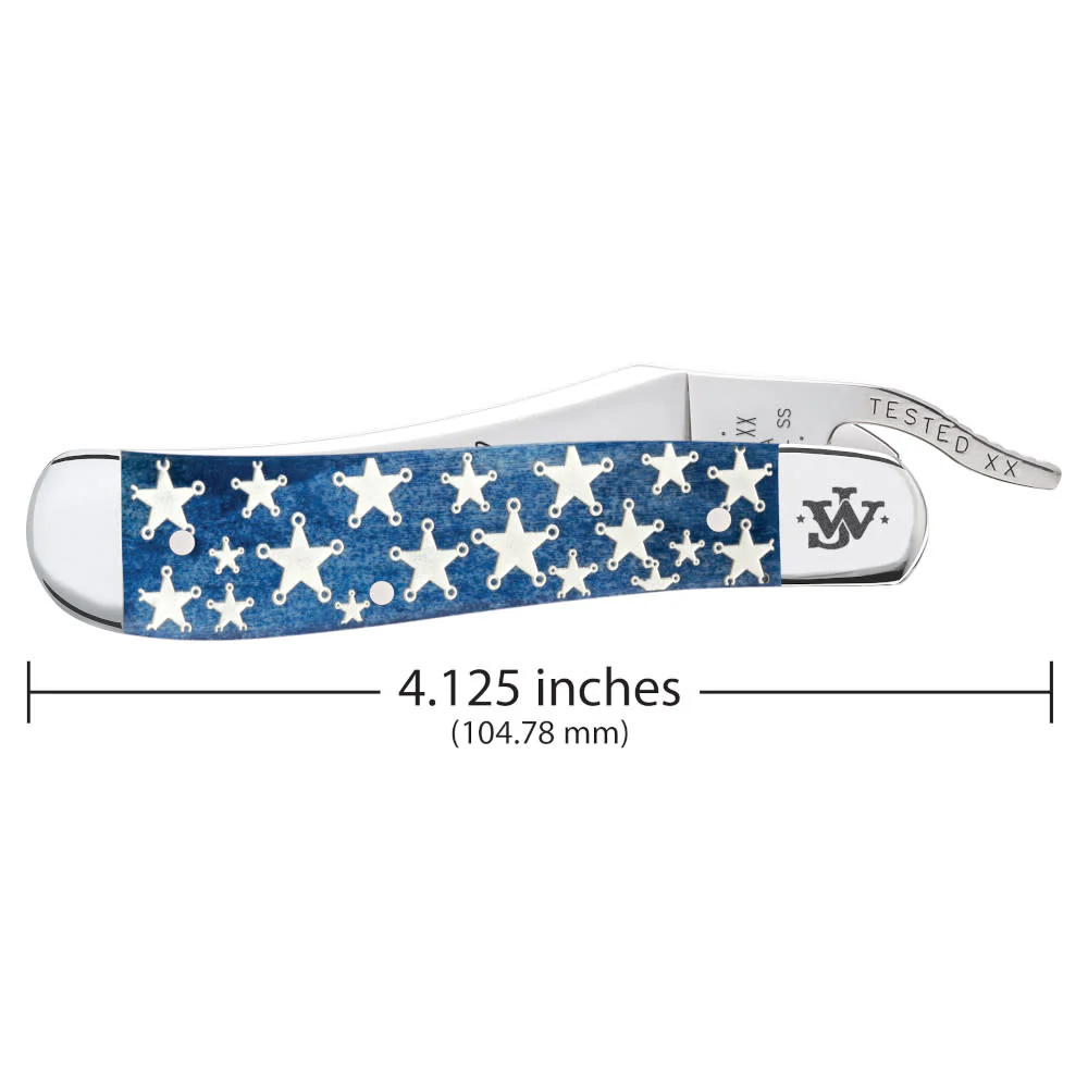 John Wayne Embellished Smooth Navy Blue Bone RussLock® - Image 2