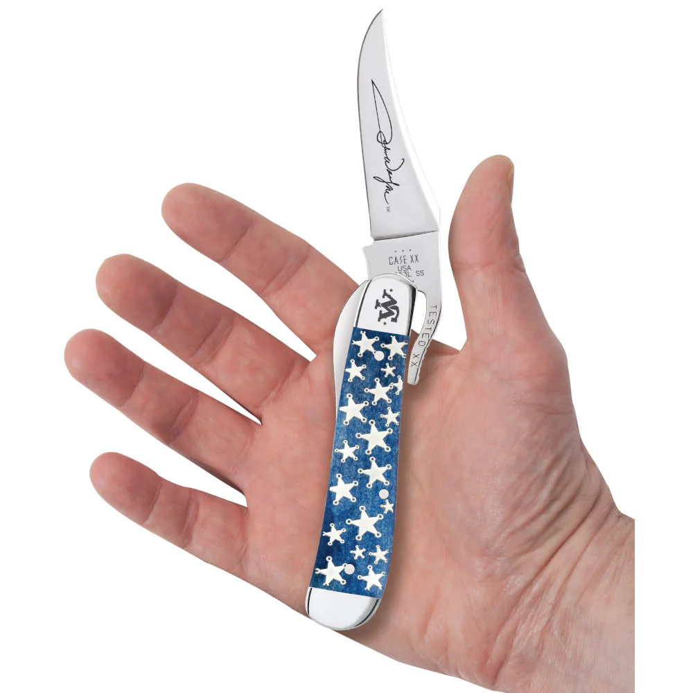 John Wayne Embellished Smooth Navy Blue Bone RussLock® - Image 5