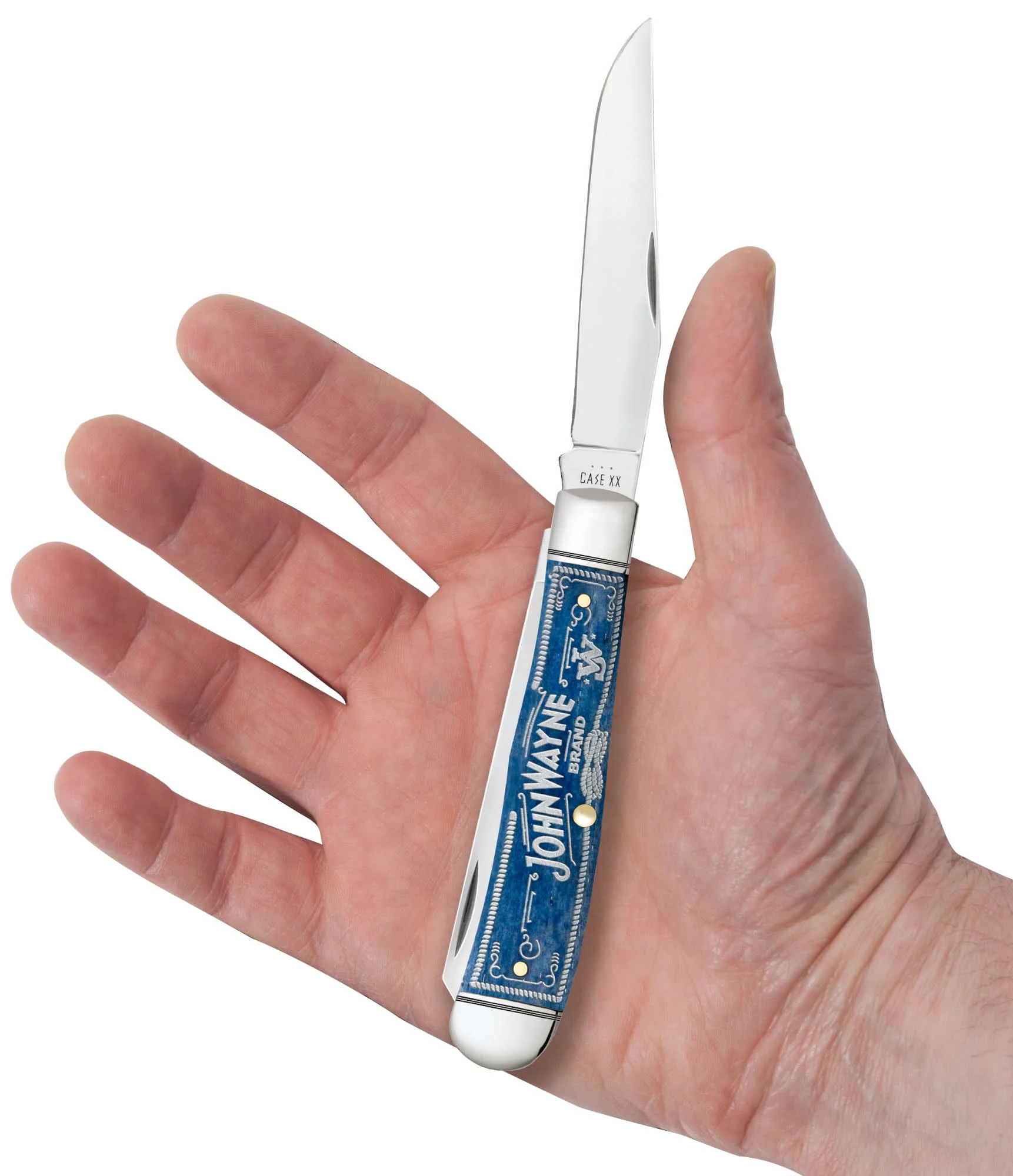 John Wayne Embellished Smooth Navy Blue Bone Trapper - Image 5