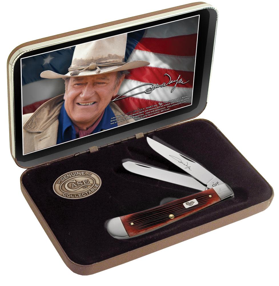 John Wayne Gift Set Barnboard Jig Dark Red Bone Trapper - Image 6
