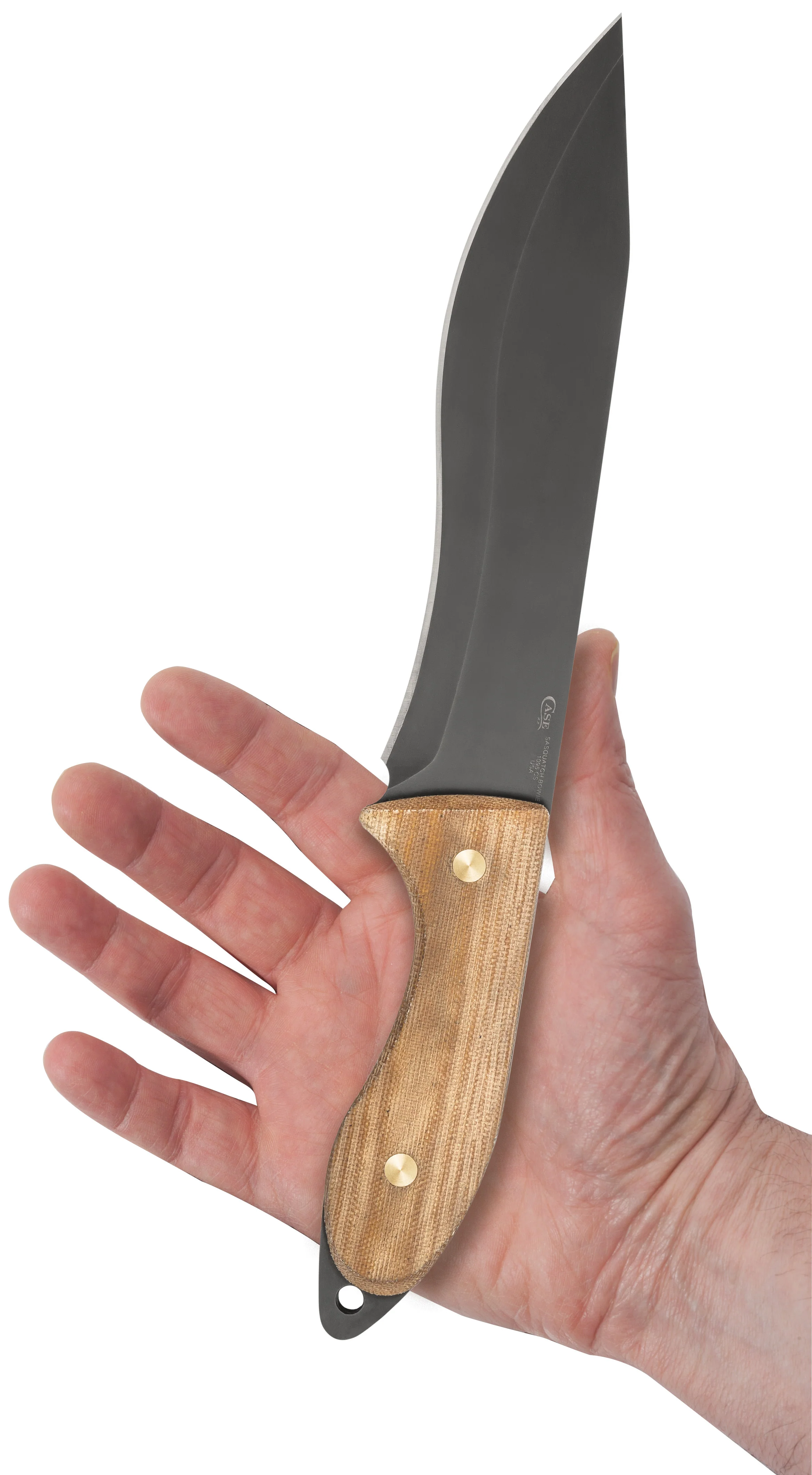 Laramy Miller Smooth Natural Micarta® Sasquatch Bowie - Image 4