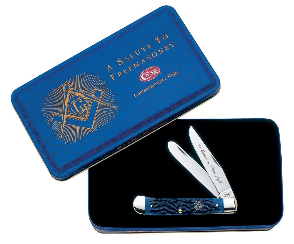 Masonic Gift Tin Standard Jig Blue Bone Trapper - Image 6