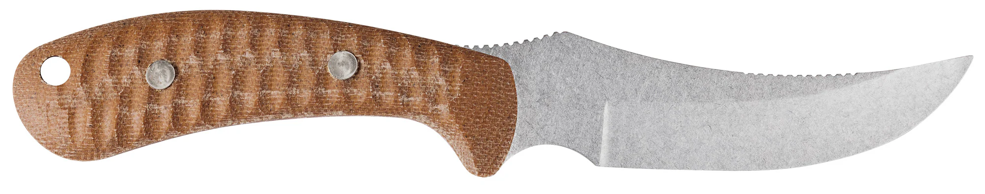 Sculpted Natural Canvas Laminate w/ Red G-10 Ridgeback® Hunter with Sheath - Image 3