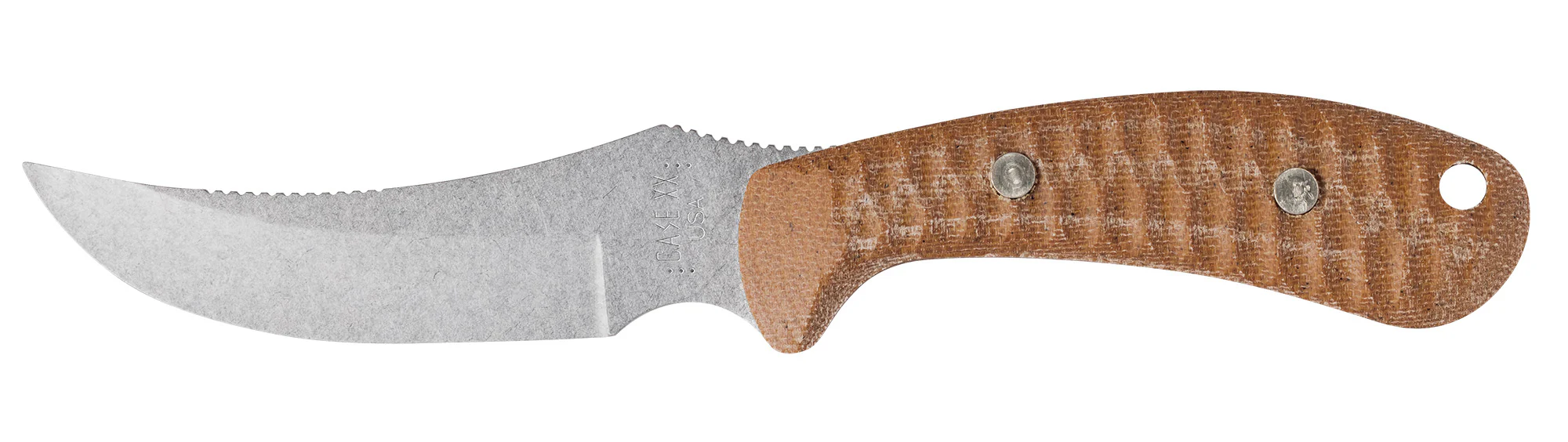 Sculpted Natural Canvas Laminate w/ Red G-10 Ridgeback® Hunter with Sheath - Image 6